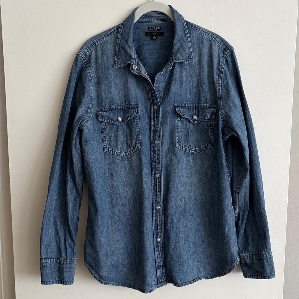 J. Crew Blue Denim Shirt